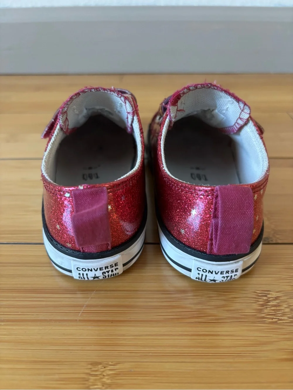 Converse Kids Glitter Star Velcro Sneakers